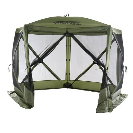 QUICK SET Venture Screen Shelter - 5 side  with Wind Panel Flaps, - Green/Backf 15794